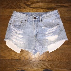 American Eagle Denim Ripped Shorts